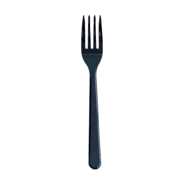 Black Plastic Forks Heavy Duty (50 Pack) Forever Party
