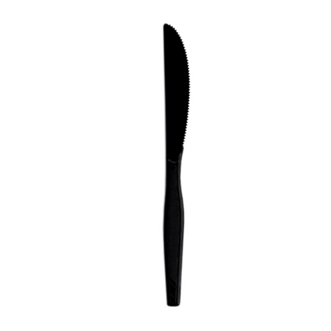 Black Plastic Knives Heavy Duty (100 Pack)