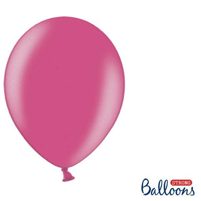 Hot Pink Strong Latex Balloons 12" (10 Pack)