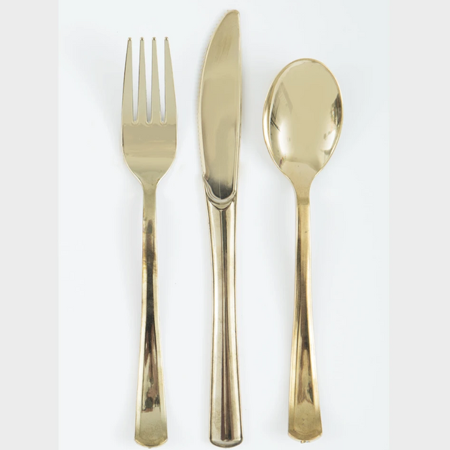 Neon Yellow Plastic Cutlery Set - 18 Piece Vibrant Disposable Utensils For Parties & Events
