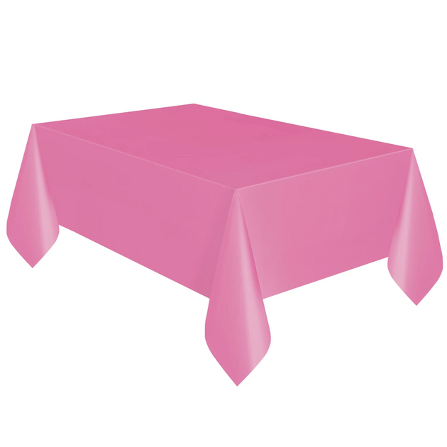 Hot Pink Plastic Table Cover 1.37m x 2.74m Forever Party