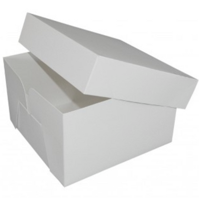 White Cake Box & Lid
