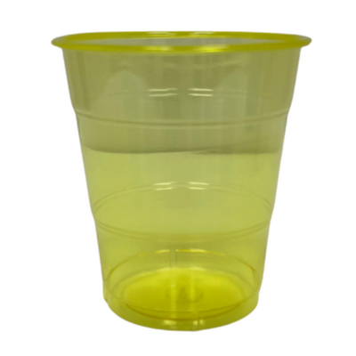 Yellow Plastic Cups 340ml (Pack of 16)