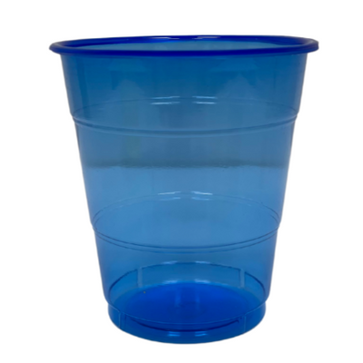 Blue Plastic Cups 340ml (Pack of 16)