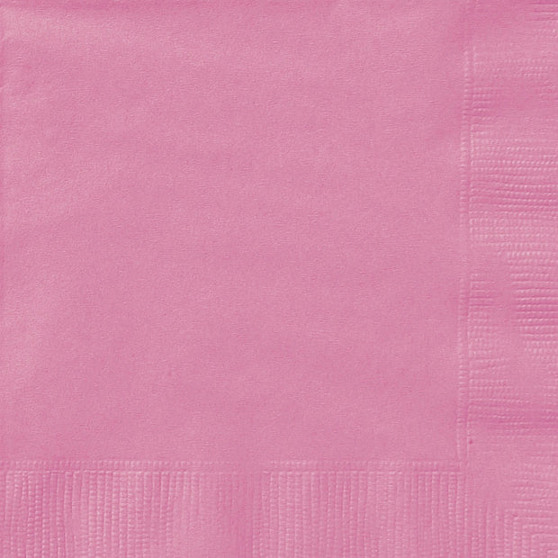 Hot Pink Square Paper Napkins 33cm (20 Pack)
