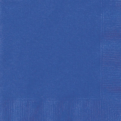 Royal Blue Square Paper Napkins 33cm (20 Pack)