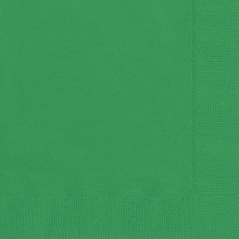 Emerald Green Square Paper Napkins 33cm (20 Pack)