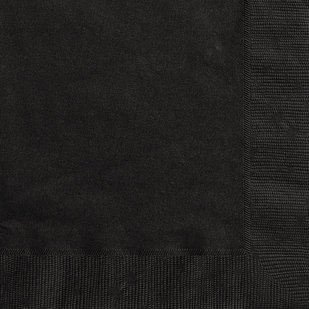 Black Square Paper Napkins 33cm (20 Pack)