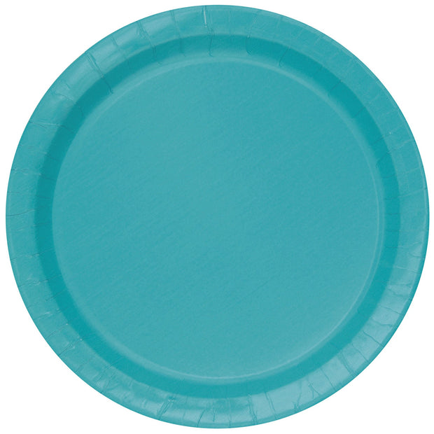 Teal Paper Plates 23cm (8 Pack)