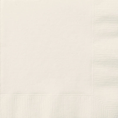 Ivory Square Paper Napkins 33cm (20 Pack)