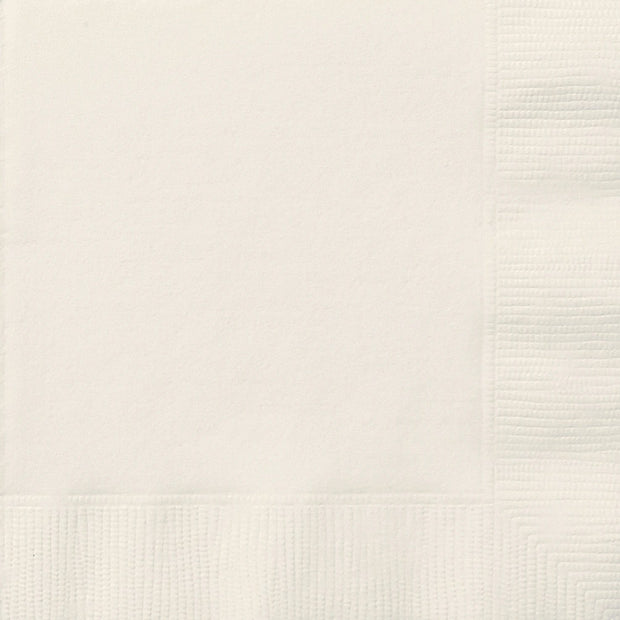 Ivory Square Paper Napkins 33cm (20 Pack)
