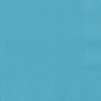 Teal Square Paper Napkins 33cm (20 Pack)