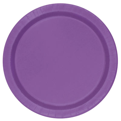 Purple Paper Plates 23cm (8 Pack)