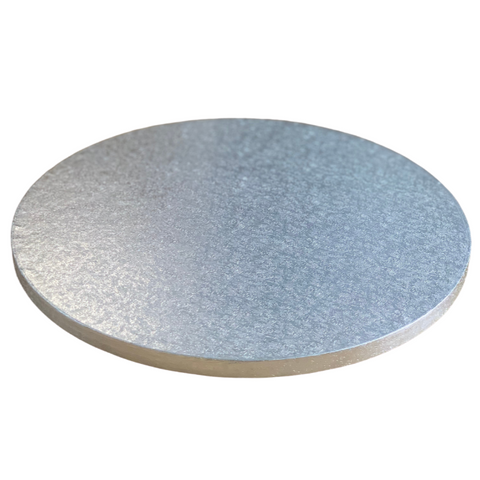 Round Cake Drum Board Silver - All Sizes