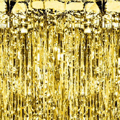 Gold Foil Party Curtain (2.5m)