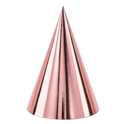 Rose Gold Party Hats (6 Pack)