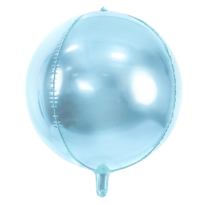 Baby Blue Foil Balloon Ball 16"