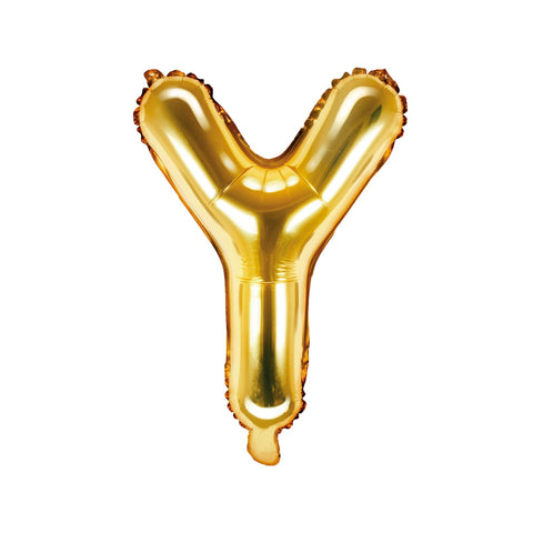 Gold Foil Letter Y Balloon 14"