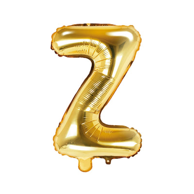 Gold Foil Letter Z Balloon 14"