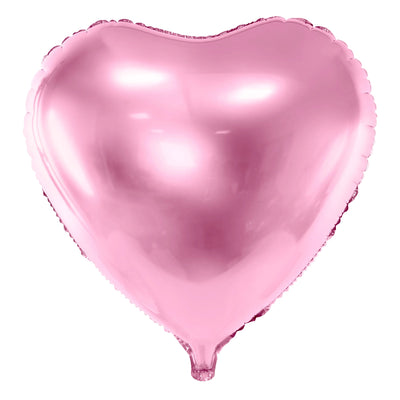Baby Pink Foil Heart Balloon 18"