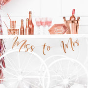 Rose Gold Miss to Mrs Banner 30"