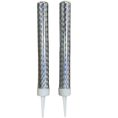 Ice Fountain Candles - Silver Sparklers
