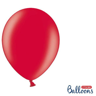 Red Strong Latex Balloons 12" (10 Pack)