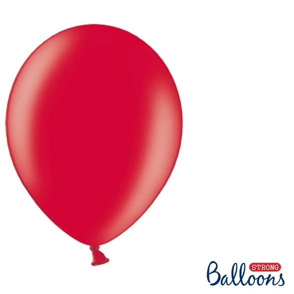 Red Strong Latex Balloons 12" (10 Pack)