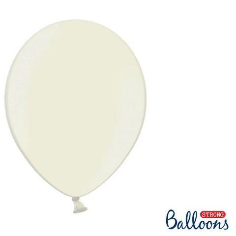 Ivory Strong Latex Balloons 12" (10 Pack)