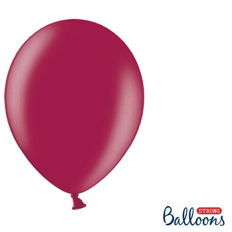 Burgundy Strong Latex Balloons 12" (10 Pack)