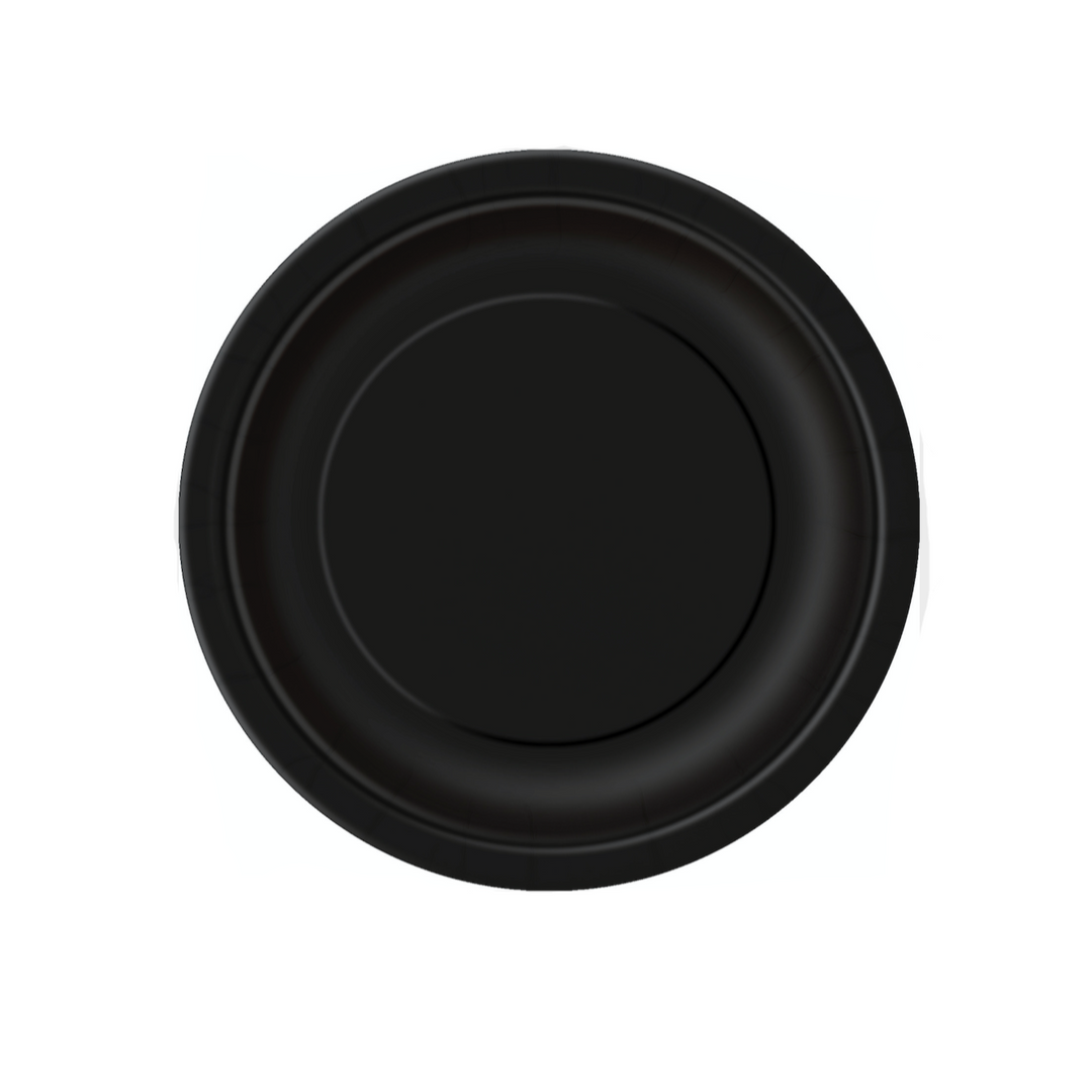 Black and white paper plates clearance