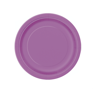 Purple Paper Plates 18cm (8 Pack)