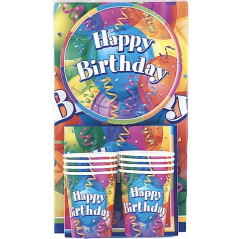 Happy Birthday Party Pack For 8 People