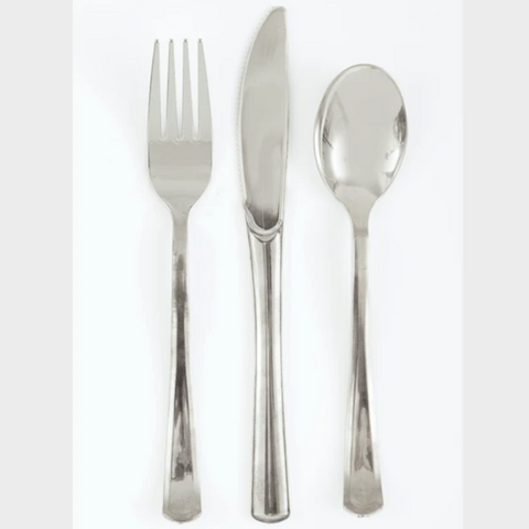 Silver sales disposable cutlery