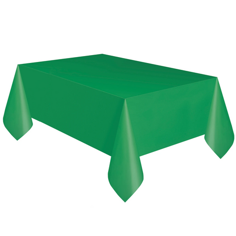 Emerald Green Plastic Table Cover 1.37m x 2.74m