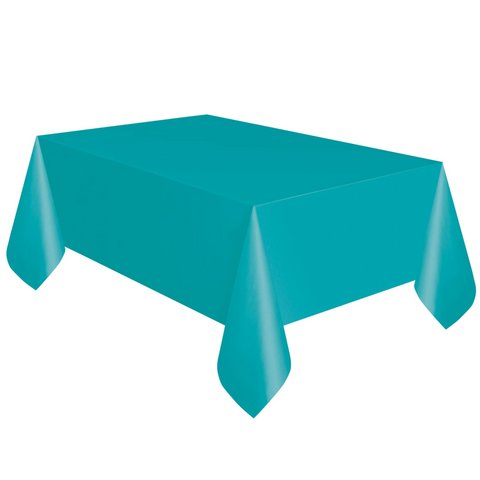 Teal Plastic Table Cover 1.37m x 2.74m