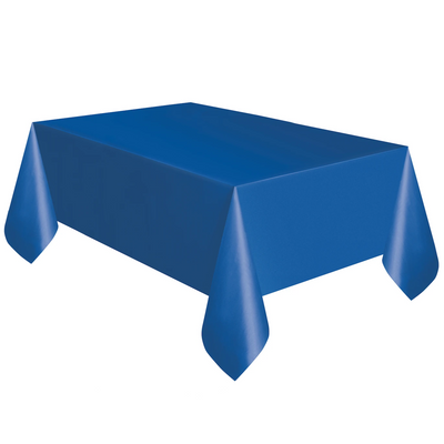 Royal Blue Plastic Table Cover 1.37m x 2.74m