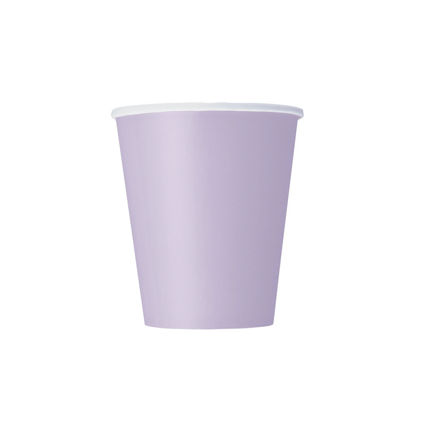Lavender Paper Cups 270ml (8 Pack)