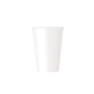 White Paper Cups 270ml (8 Pack)