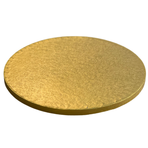 Round Cake Drum Board Gold - All Sizes