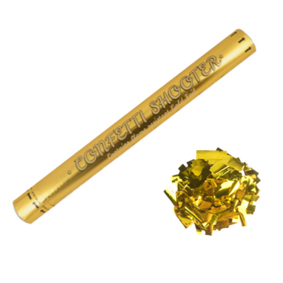 Gold Foil Confetti Shooter Cannons - 2 Sizes Available