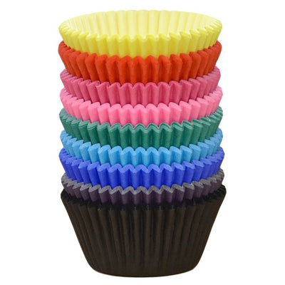 Rainbow Muffin Cases Assorted Colours (Pack of 225)
