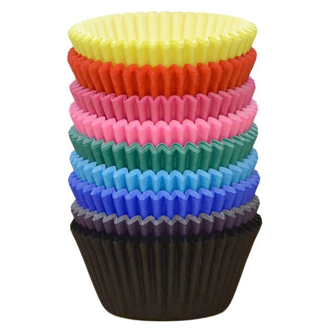 Rainbow Muffin Cases Assorted Colours (Pack of 225)