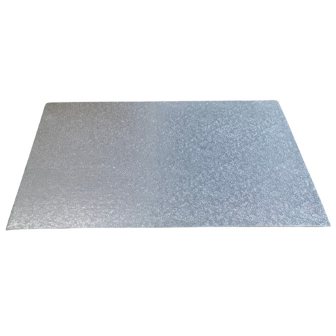 Square Single Thick Cake Board Card Silver - All Sizes