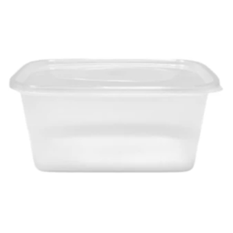Plastic Microwaveable Containers & Lids (Pack of 25) - 3 Sizes Available